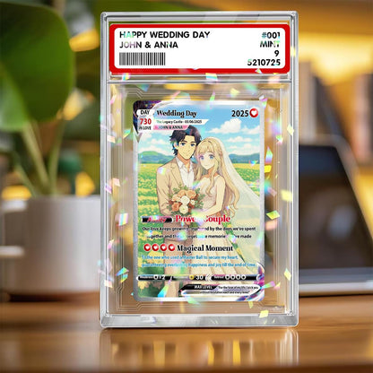 Custom Photo Anime Wedding Sign Poke Style, Personalized Poke Wedding Acrylic Plaque, Personalized Couple Poke Love C...