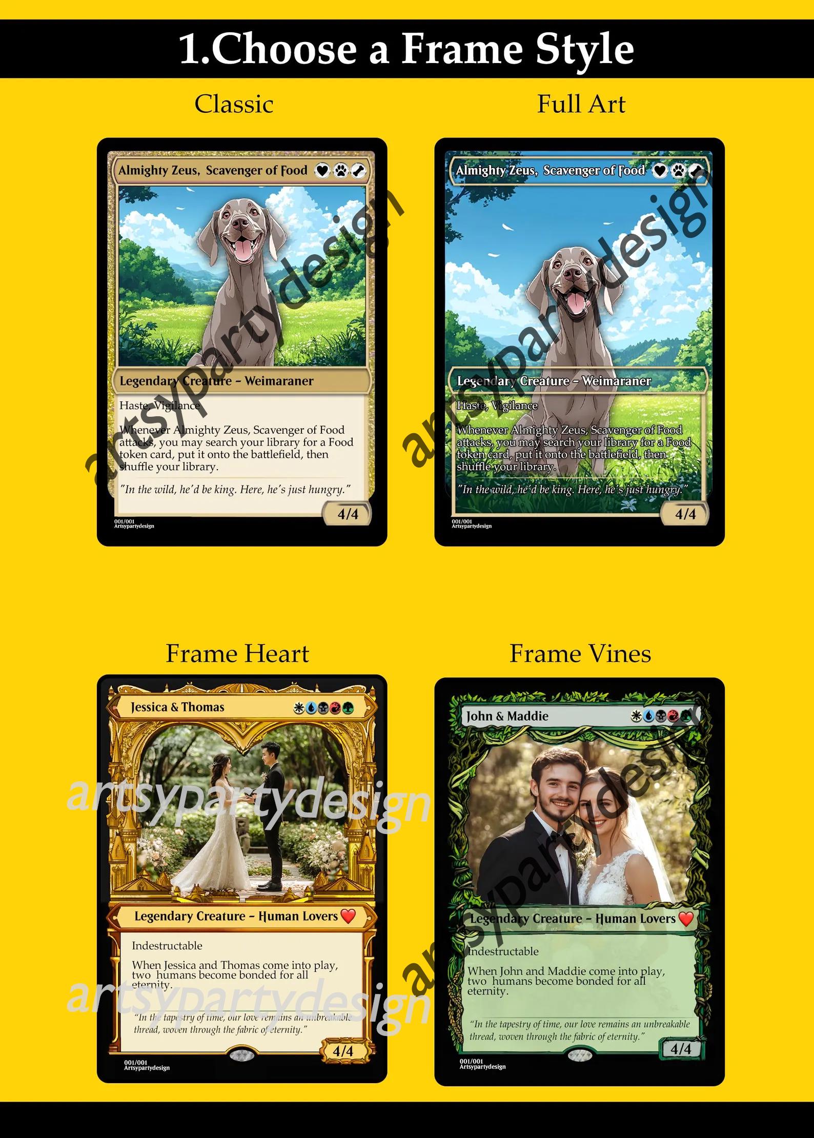 Custom Magic Card, Mtg Card, Custom TCG Card, Mtg Pet Cards, Mtg Anniversary Card, Magic custom cards, Proxy TCG