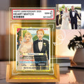 Photo Couple Trading Card Style Night Light, Custom Name, Personalized Photo Acrylic Plaque, Bedroom Decor,LED Night ...