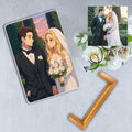 Custom Photo Wedding Couple Night Light, Romantic Gift, Personalized Anime Portrait Lamp, Wedding Plaque Gifts, Anniv...