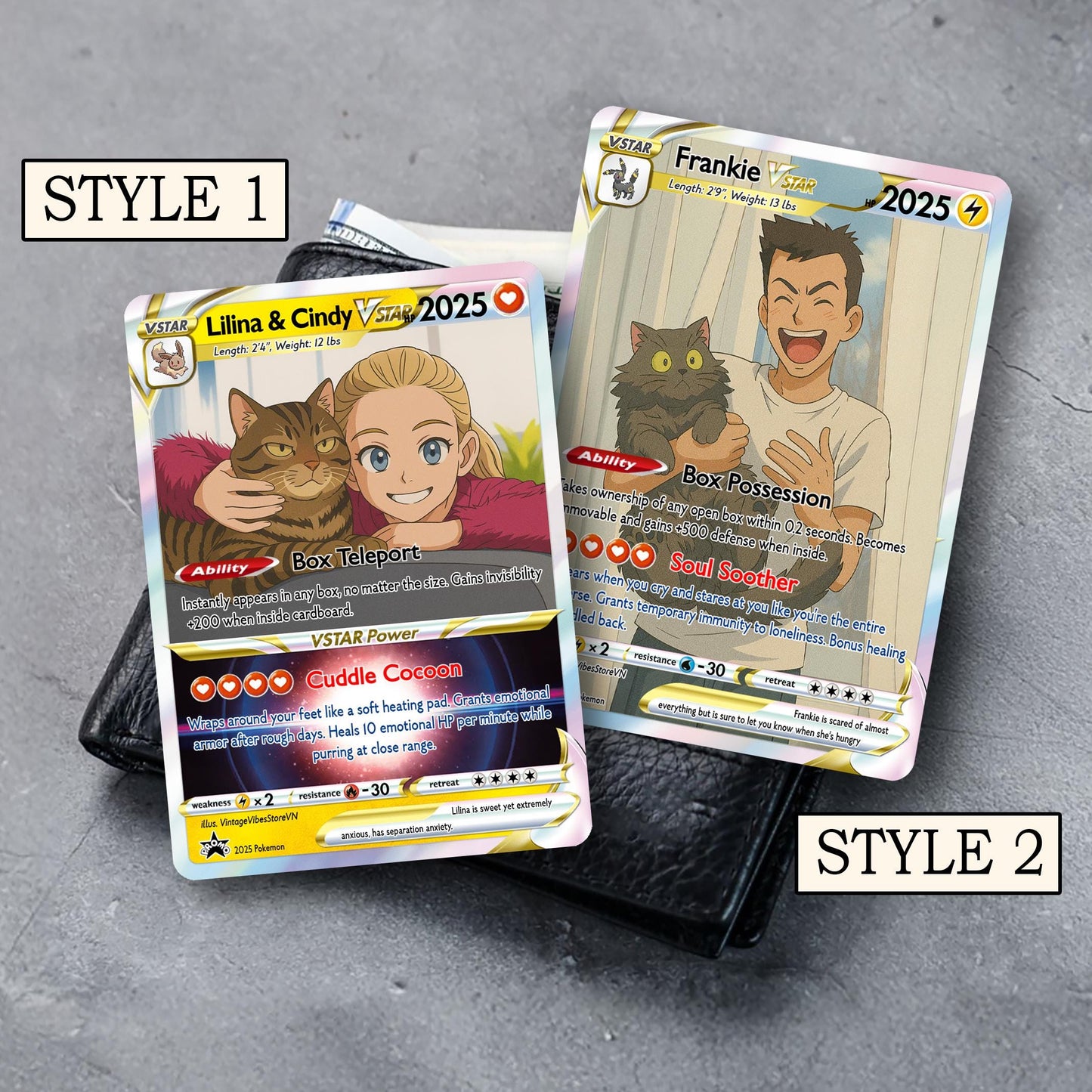 Personalized Cat Pokemon Card, Custom Your Pet as a Pokemon Card, Pet Portrait, Pet Lover Gift, Pet memorial, Pet Gif...