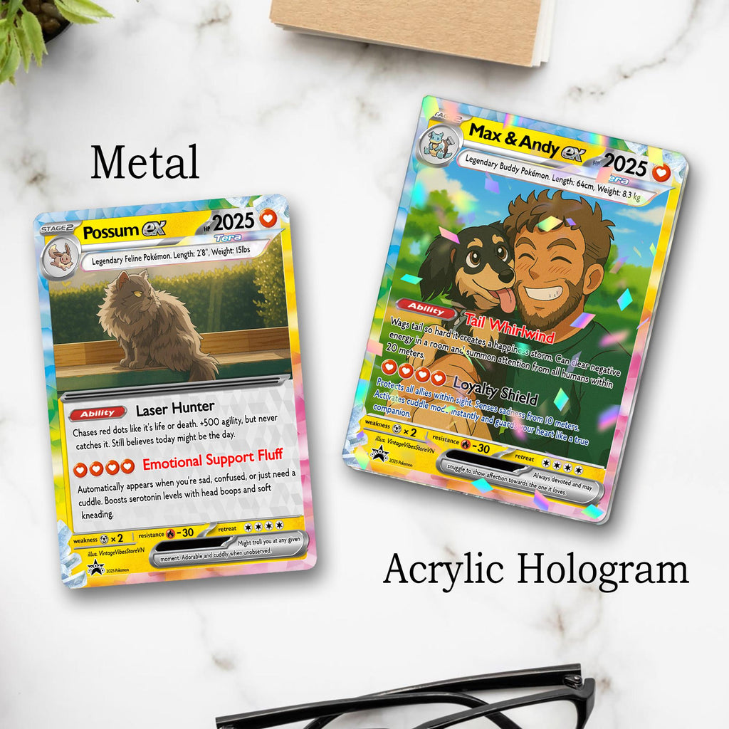 Custom Pet Pokemon Card, Pet as a Pokemon Card, Turn your pet into a Pokemon, Dog Portrait, Pet Lover Gift, Pet memorial, Dog Gift, Cat Gift