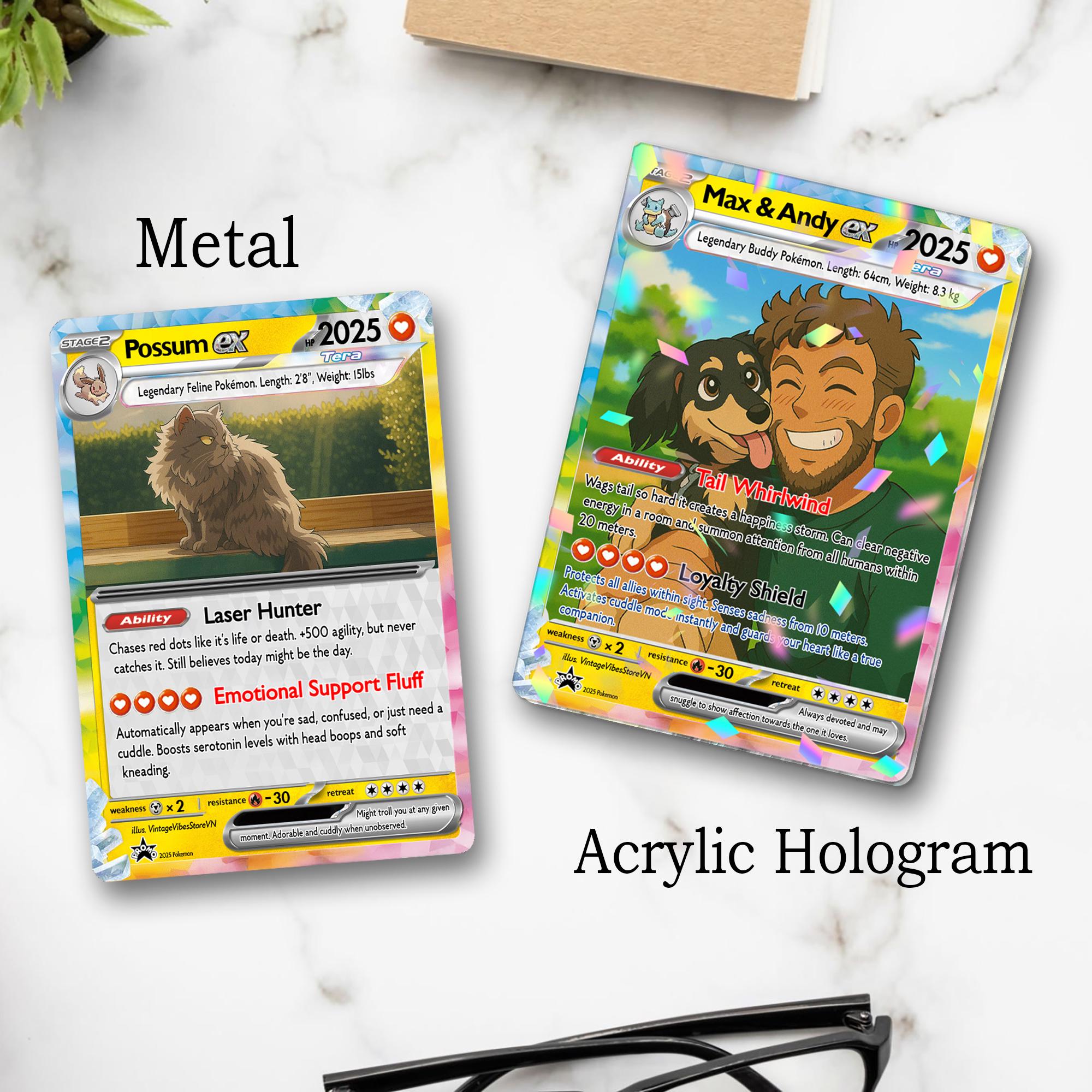 Custom Pet Pokemon Card, Pet as a Pokemon Card, Turn your pet into a Pokemon, Dog Portrait, Pet Lover Gift, Pet memorial, Dog Gift, Cat Gift
