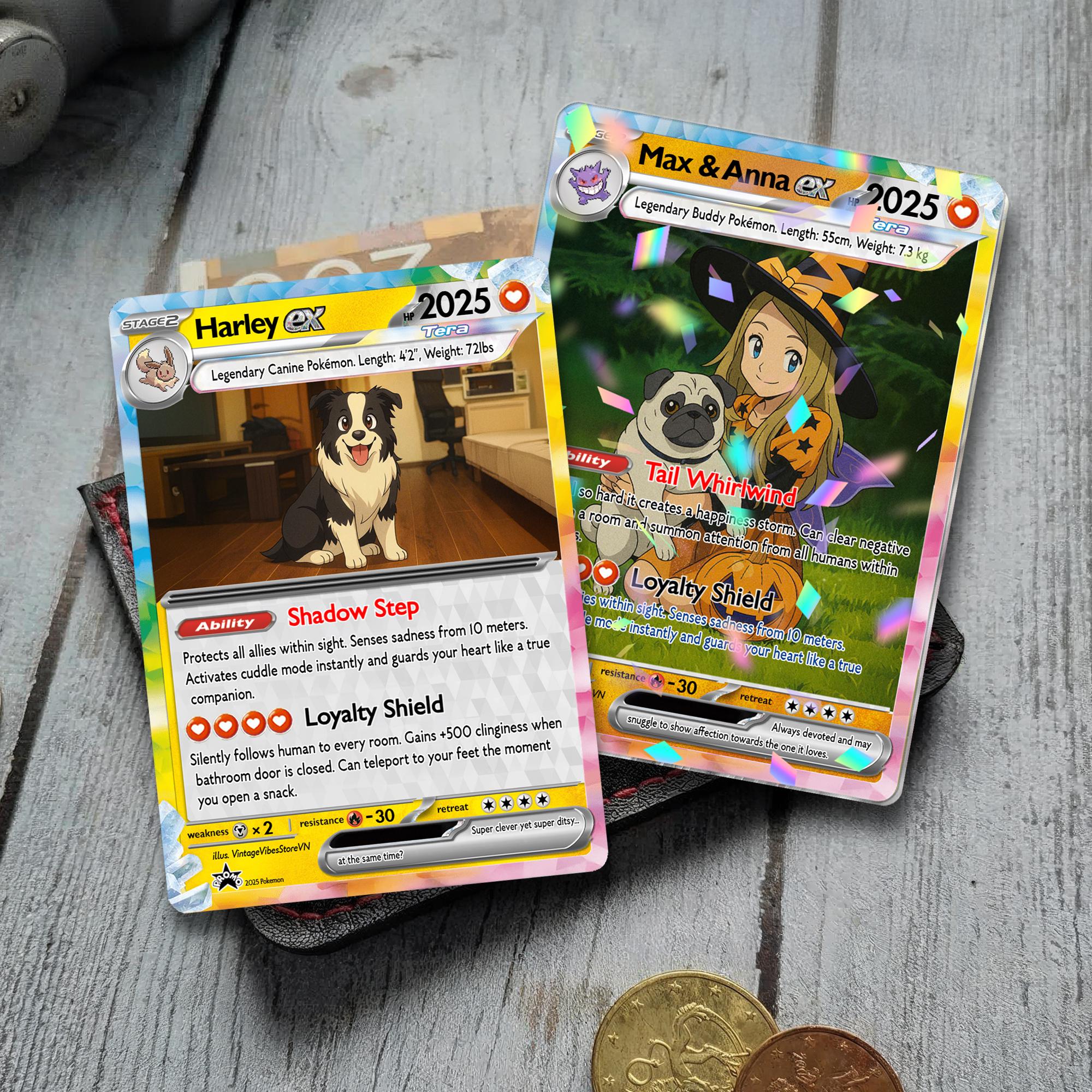 Custom Pet Pokemon Card, Pet as a Pokemon Card, Turn your pet into a Pokemon, Dog Portrait, Pet Lover Gift, Pet memorial, Dog Gift, Cat Gift