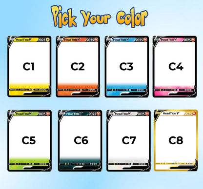 Personalized Farm Animal Pokemon Card, Photo Art Card, Custom Your Pet as a Pokemon Card, Highland Cow, Chicken, Anim...