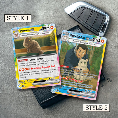 Custom Pet Pokemon Card, Pet as a Pokemon Card, Turn your pet into a Pokemon, Dog Portrait, Pet Lover Gift, Pet memor...