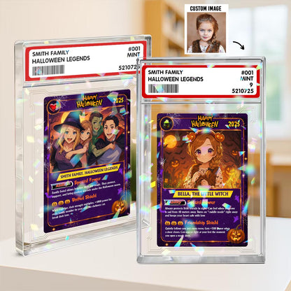Custom Cartoon Style Anime Trading Card With Photo, Poke Halloween Photo Anime Gift for Family, Love Trading Card, Un...