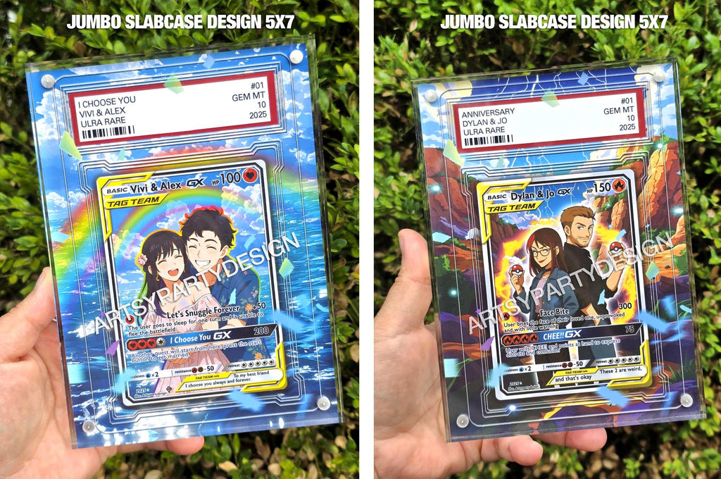 Custom Pokemon Jumbo Card, Print Your Own Card, Jumbo Card Print, Holographic Custom Cards, Any TCG Artwork, Print your own trading card