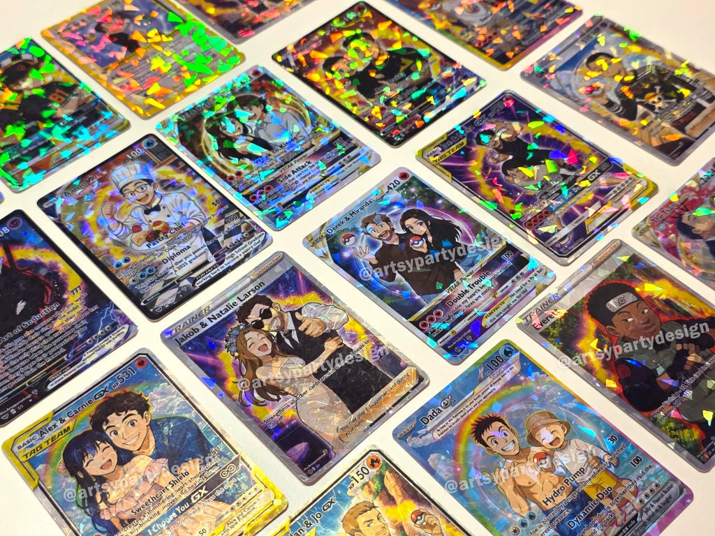 Custom Pokemon Card, Custom Trading Card , Custom Illustration Card, Pokemon Illustration, Artist rendition, Cartoon art, Anime Gift