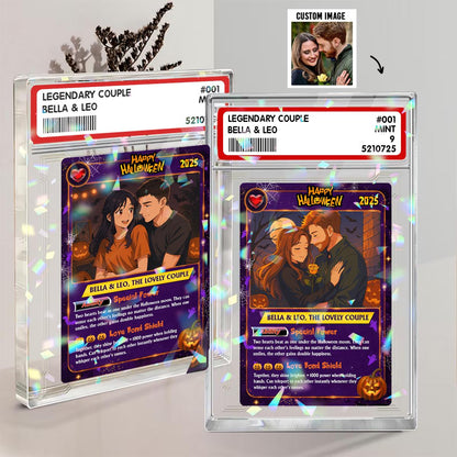 Custom Cartoon Style Anime Trading Card With Photo, Poke Halloween Photo Anime Gift for Family, Love Trading Card, Un...