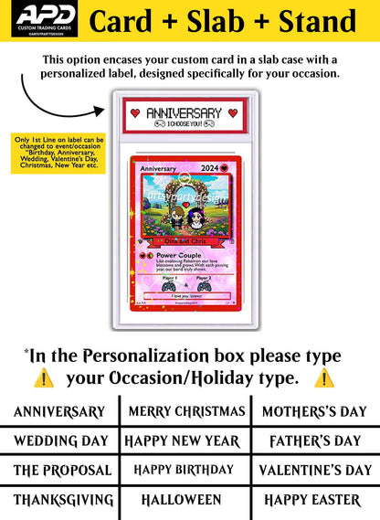 Poke Birthday Gift, Custom Trading Card,  Personalized Birthday Card,  Birthday Gift For Him, Birthday Gift For Her, ...