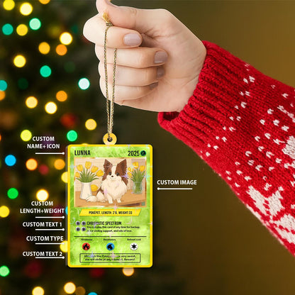 Personalized Photo Anime Your Pet as a Poke Pet, Photo&Text Game Card - PokeCard Gift for Pet Lover Ornaments, Dog Po...