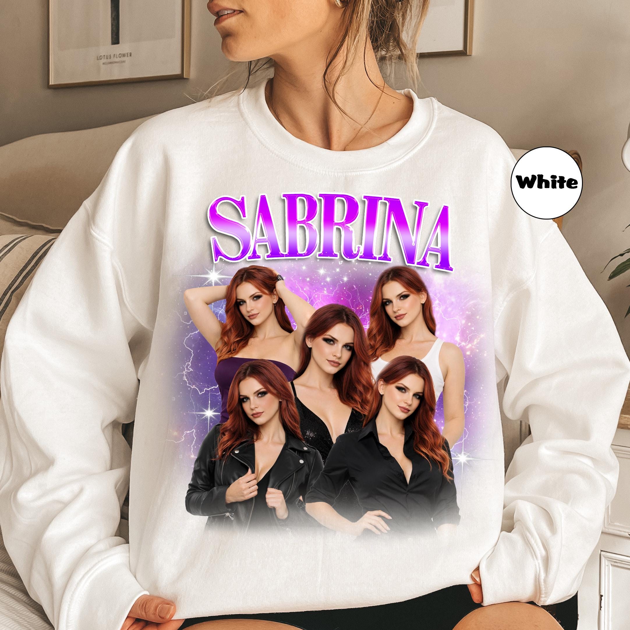 Personalized Picture Hoodie, Custom Photo Sweatshirt, Unique Couple Gift, Valentines Day Present, Retro 90s Style Top...
