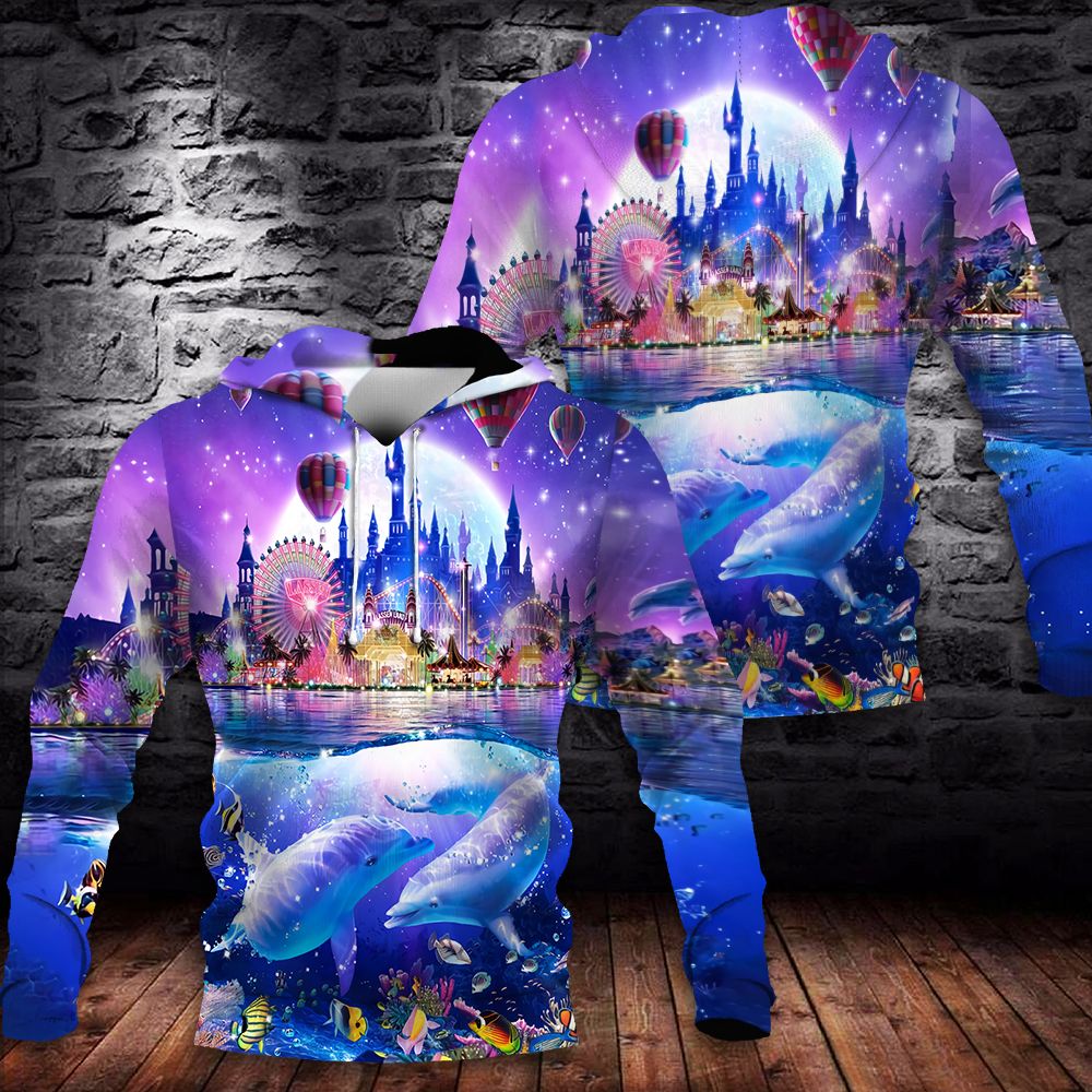 Dolphin Dadj Pav Unisex 3D Hoodie All Over Print