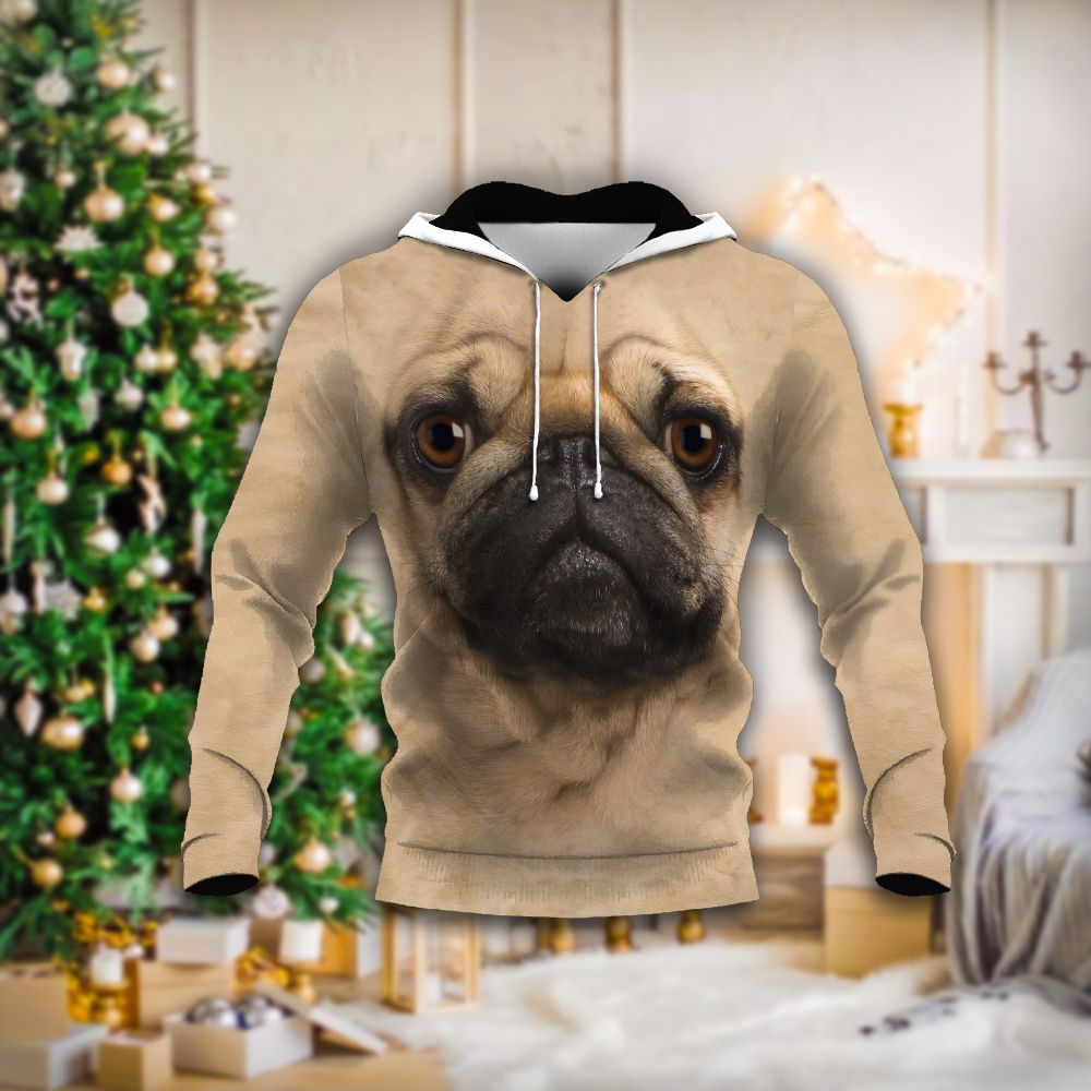Pug Tthj Nvm Unisex 3D Hoodie All Over Print