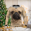 Pug Tthj Nvm Unisex 3D Hoodie All Over Print
