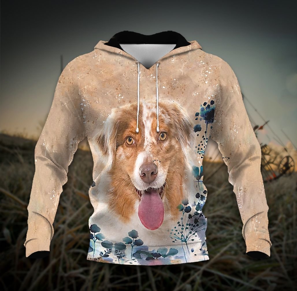 Australian Shepherd Tthj Nby Unisex 3D Hoodie All Over Print