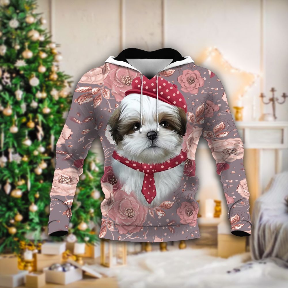 Shih Tzu Tthj Nvm Unisex 3D Hoodie All Over Print