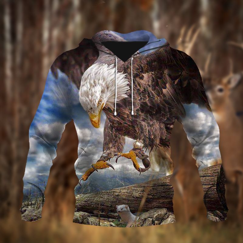 Eagle Unisex 3D Hoodie All Over Print