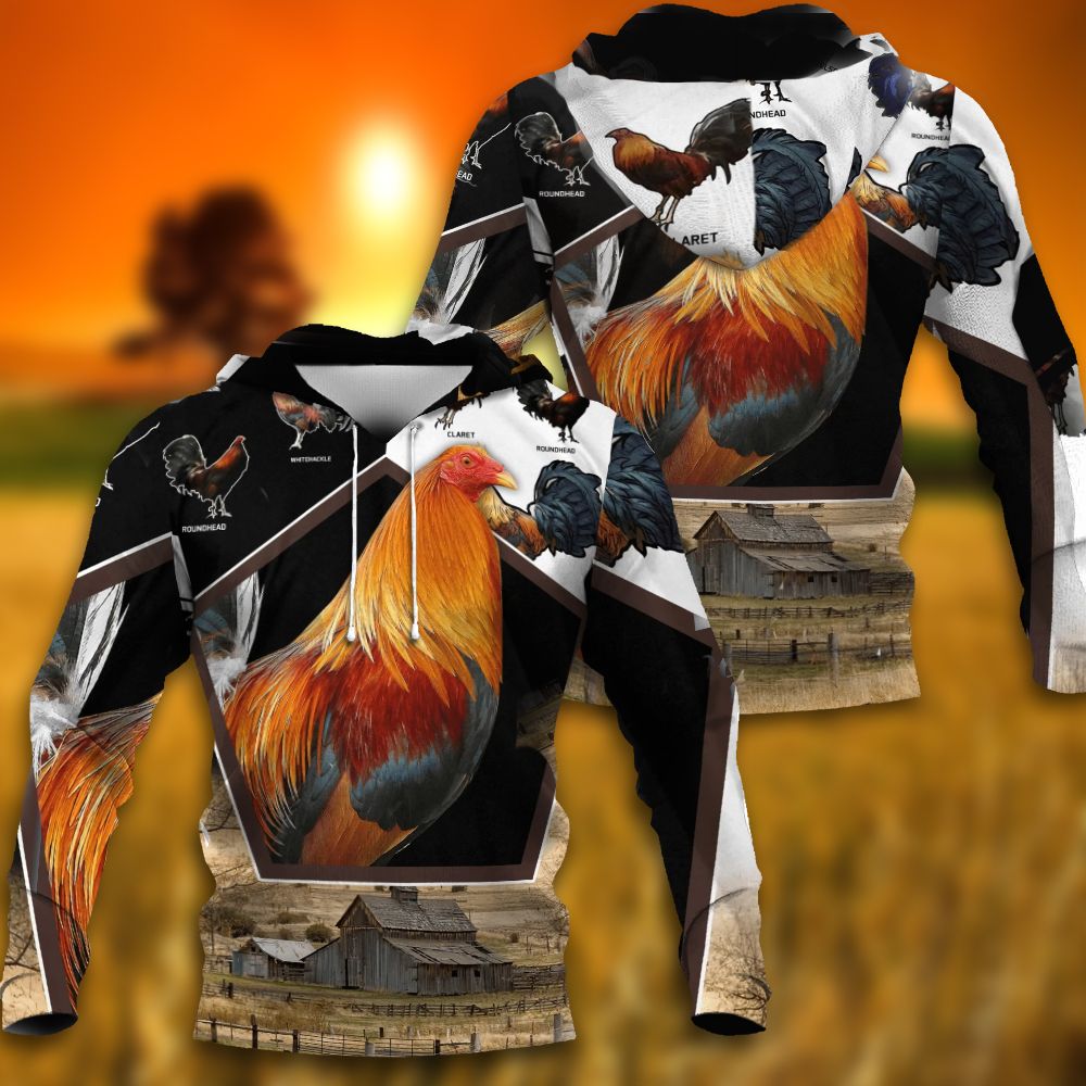 Rooster Unisex 3D Hoodie All Over Print