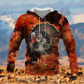 Wild Turkey Hunter Unisex 3D Hoodie All Over Print