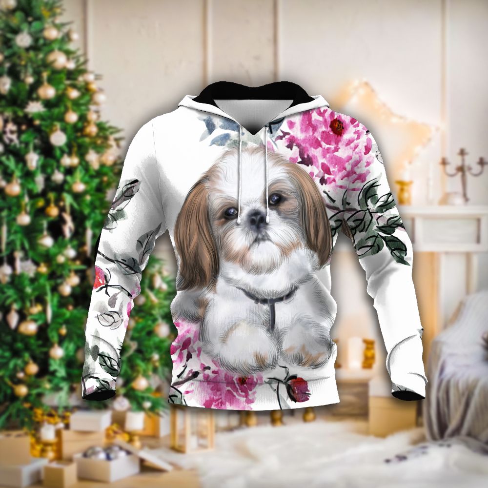 Shih Tzu Tthj Nvm Unisex 3D Hoodie All Over Print