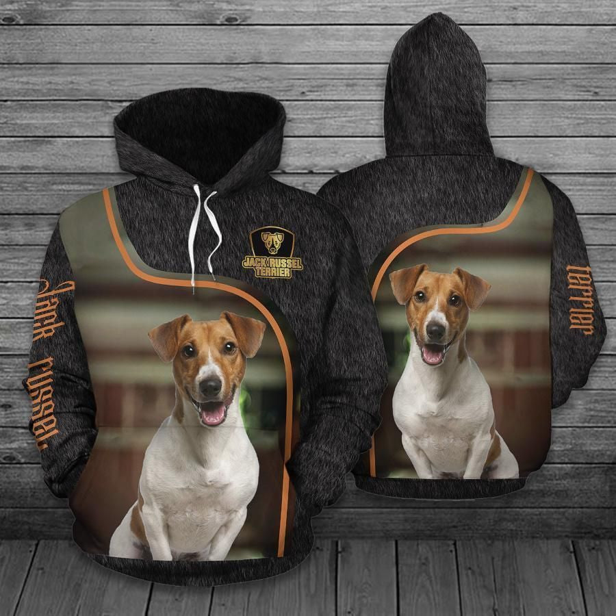 Jack Russell Terrier Pullover Unisex 3D Hoodie All Over Print