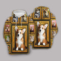 Corgi Yellow Awesome Unisex 3D Hoodie All Over Print