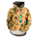 Chocolate Chip Cookie Hoodie, Cookie Lover Hoodie, Cookie Print Hoodie, Dessert Lover Gift, Sweet Treat Hoodie