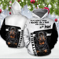 Rottweiler Black And White Best Unisex 3D Hoodie All Over Print