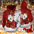 Samoyed Christmas Funny Unisex 3D Hoodie All Over Print