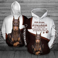 Dobermann Pullover Unisex 3D Hoodie All Over Print