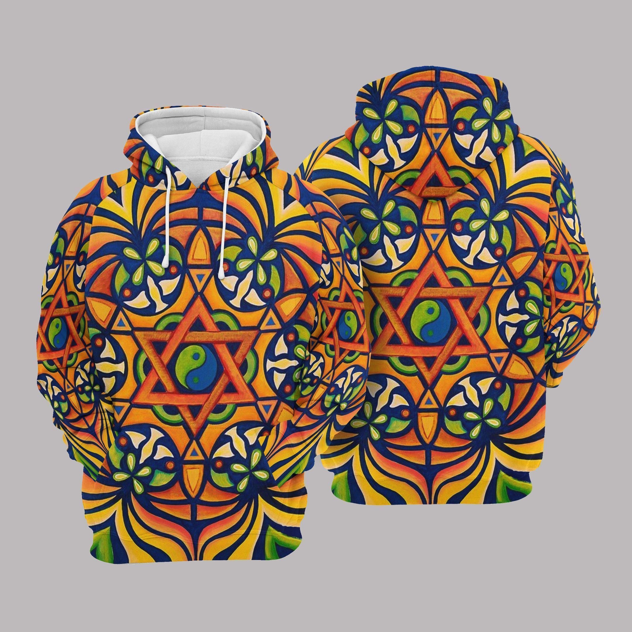 Star Of David Unisex 3D Hoodie All Over Print