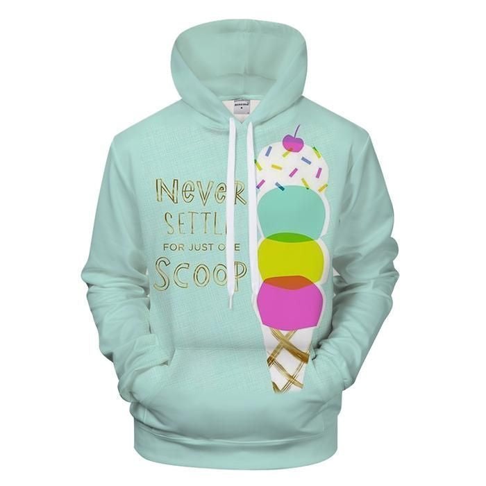 Never Settle Unisex 3D Hoodie All Over Print