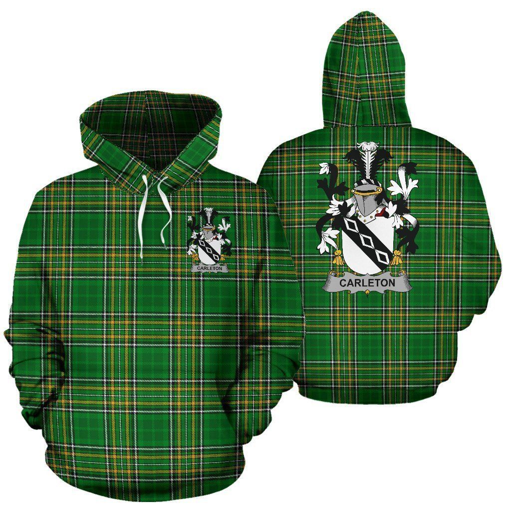 Carleton Ireland Green Plaid Amazing Unisex 3D Hoodie All Over Print