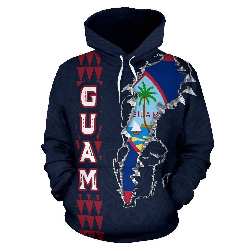 Guam In Me Polynesian Navy Amazing Unisex 3D Hoodie All Over Print