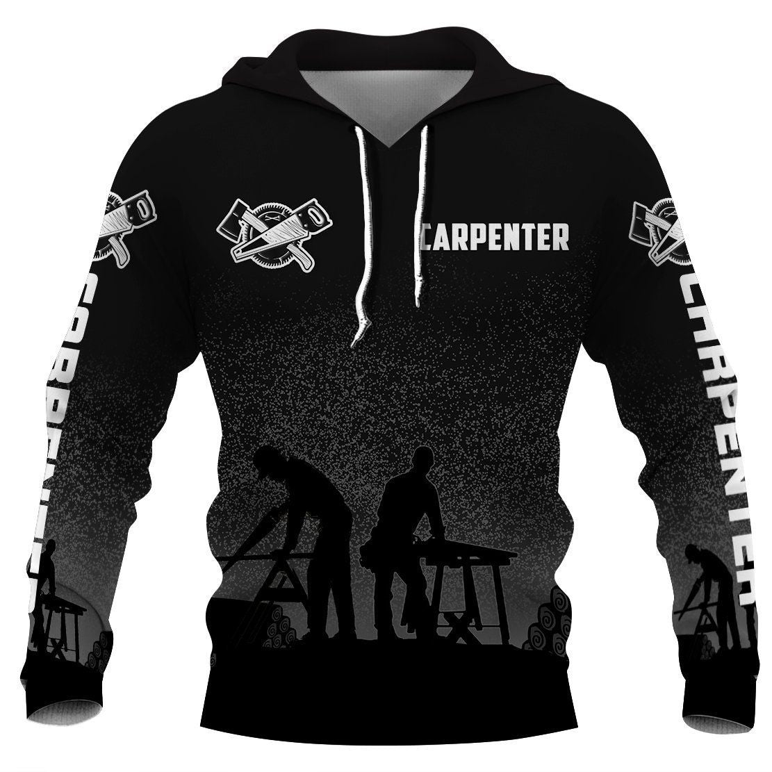 Carpenter Black Unique Unisex 3D Hoodie All Over Print