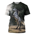 Horse graphic t-shirt, unisex cotton tee