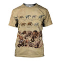 The Evolution of Elephant graphic t-shirt, unisex cotton tee