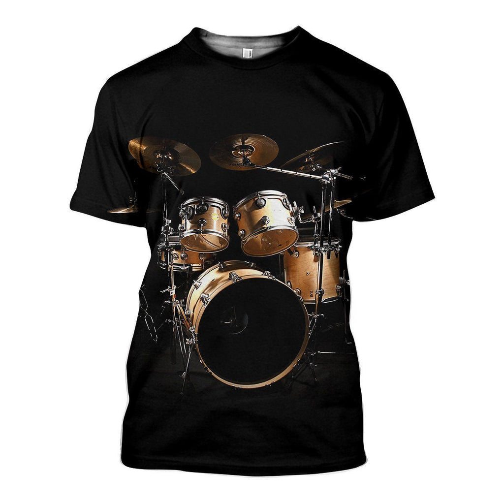 Drum Set graphic t-shirt, unisex cotton tee