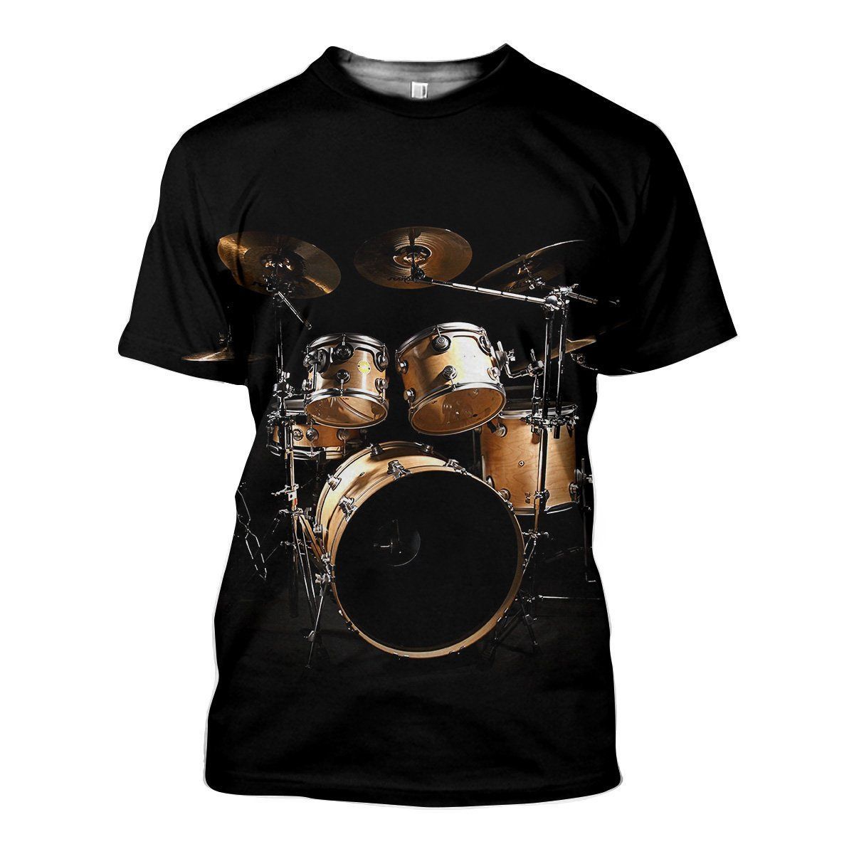 Drum Set graphic t-shirt, unisex cotton tee