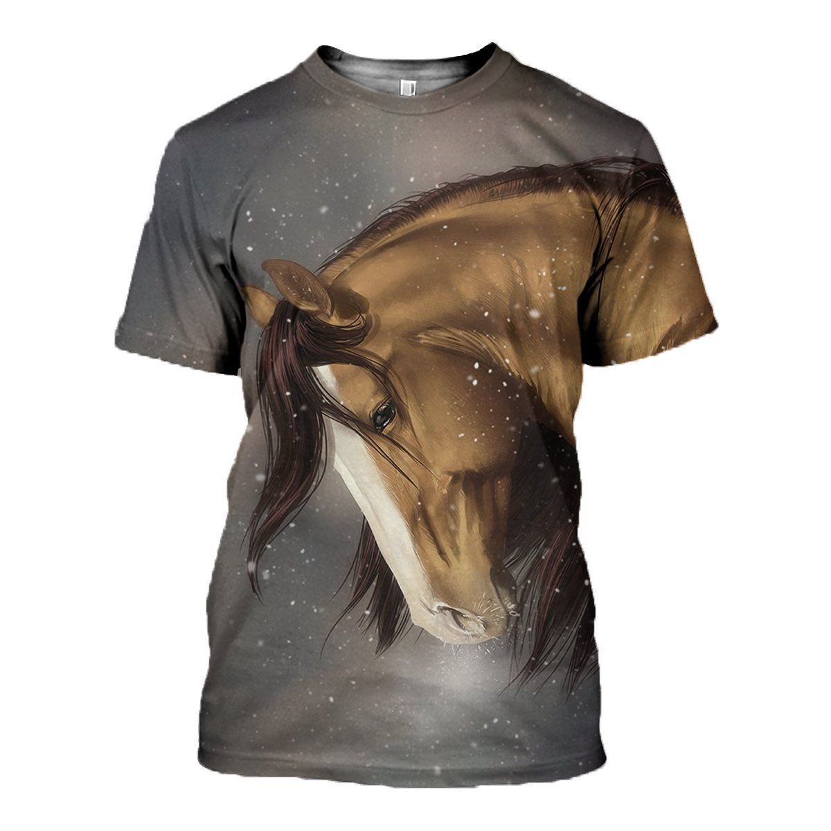 Horse graphic t-shirt, unisex cotton tee