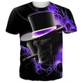 Skull graphic t-shirt, unisex cotton tee