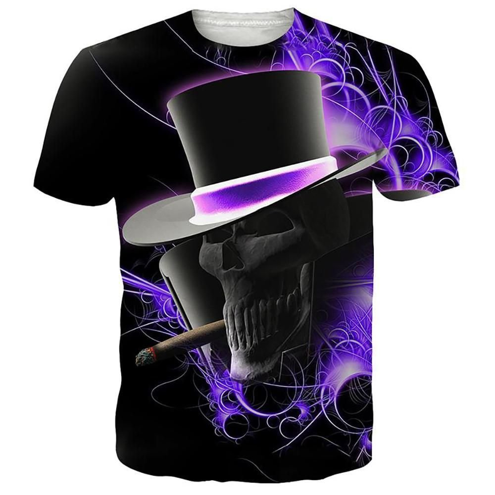 Skull graphic t-shirt, unisex cotton tee