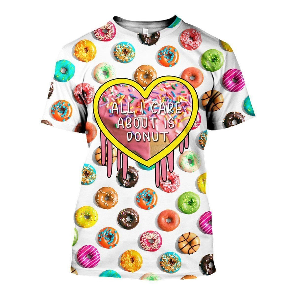 Donut graphic t-shirt, unisex cotton tee