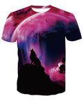 Wolf graphic t-shirt, unisex cotton tee