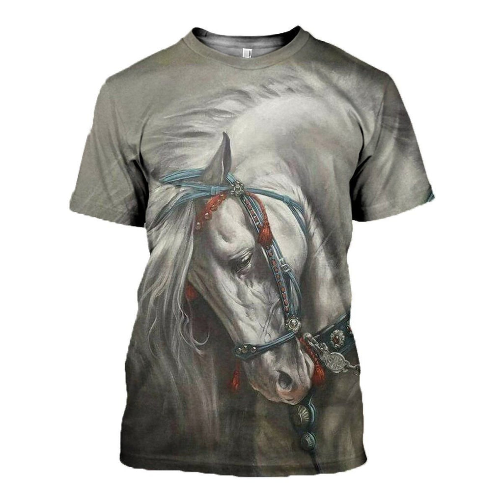 Horse graphic t-shirt, unisex cotton tee