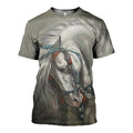 Horse graphic t-shirt, unisex cotton tee
