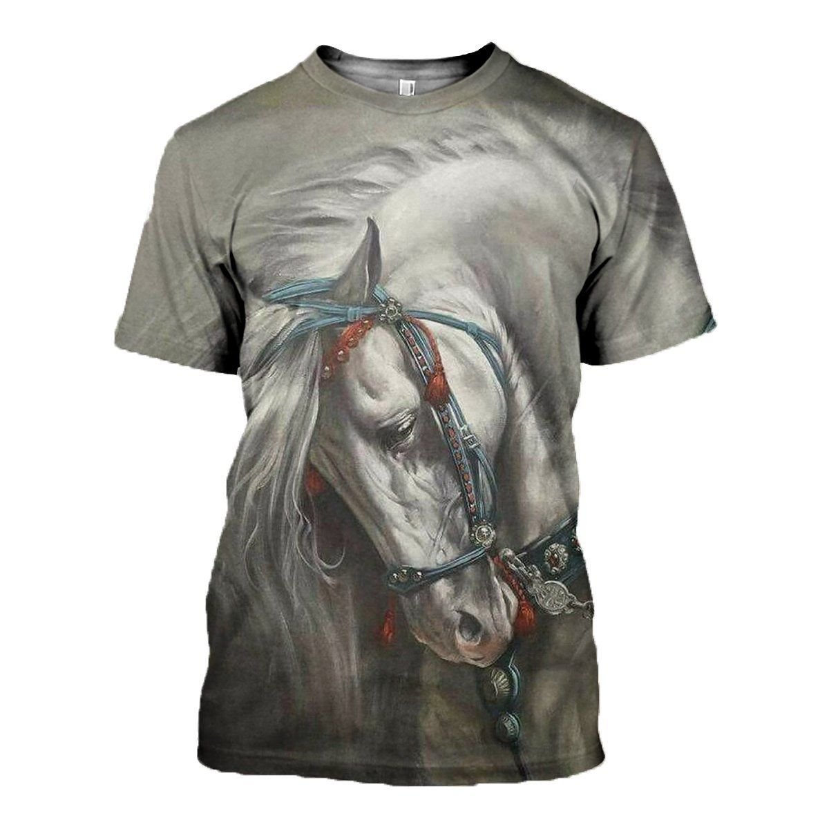 Horse graphic t-shirt, unisex cotton tee