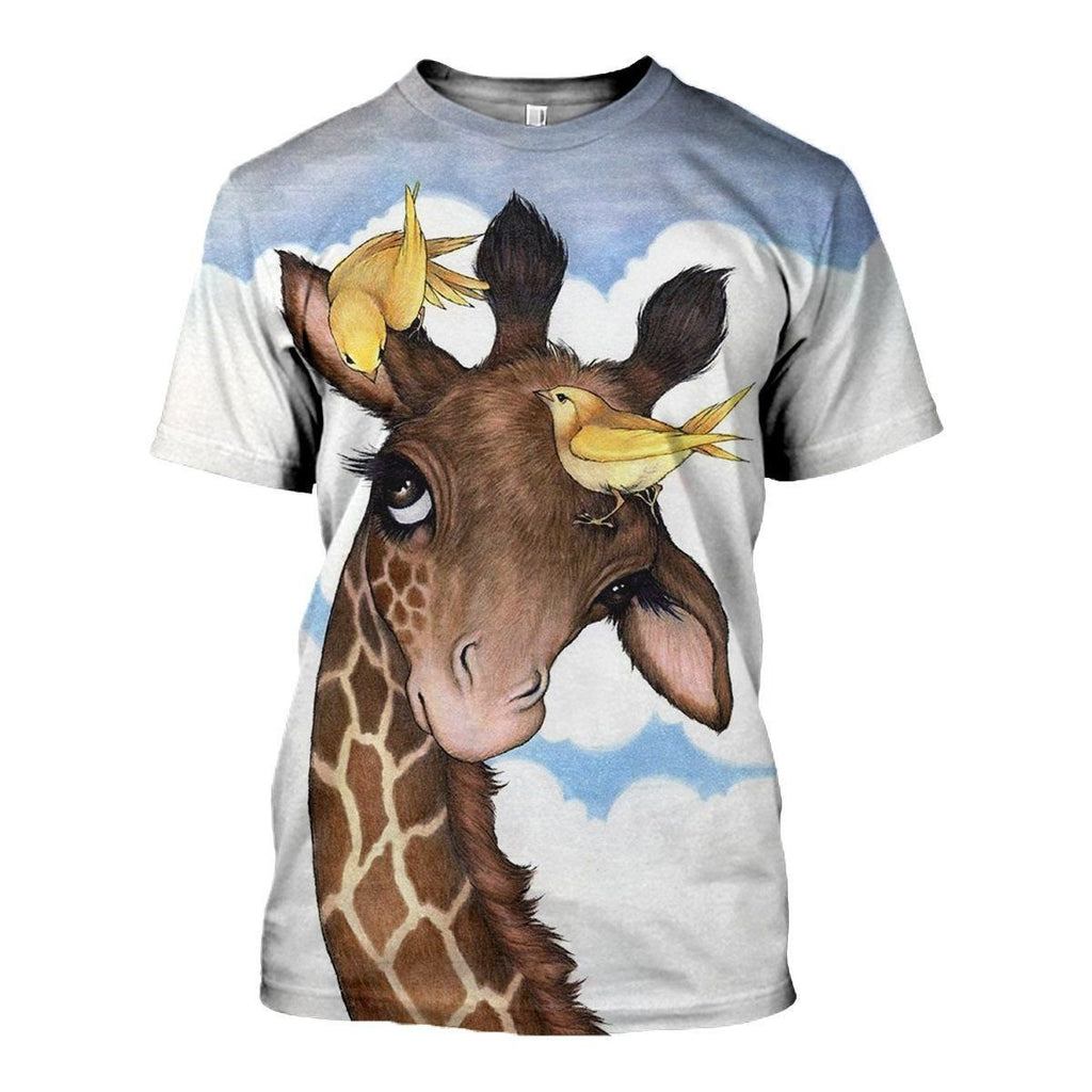 Giraffe graphic t-shirt, unisex cotton tee